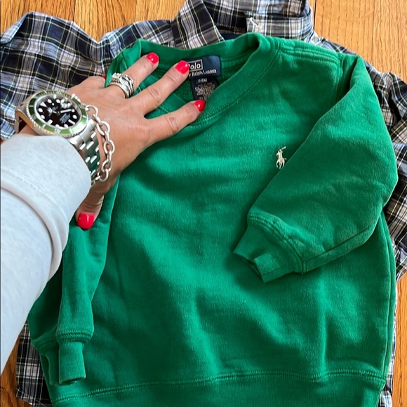 Ralph Lauren button down and crewneck! 24m/2T! - Picture 4 of 6